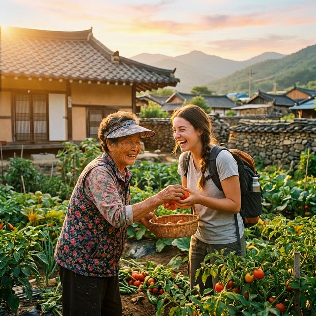진짜 로컬 라이프 - 마을 주민과 텃밭 체험